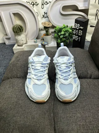 Adidas Silver Black Sole Metallic Upper Chunky Sneakers