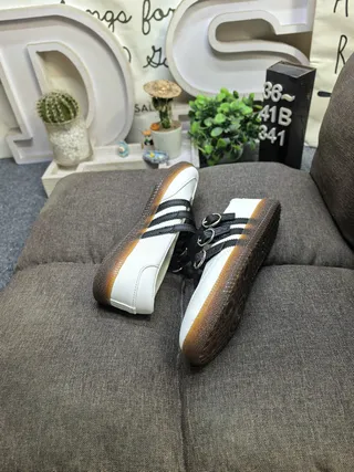White Leather Buckle-Strap Mary Jane Shoes