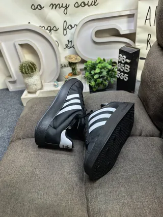 Adidas Superstar White and Black Lifestyle Sneakers