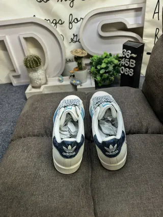 Stussy Beige Navy Low-Top Cupsole Lifestyle Sneakers