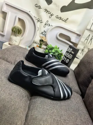 Adidas Slip-On Three-Stripe White and Blue Lifestyle Sneakers