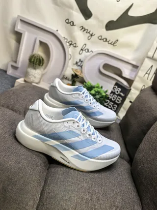Adidas Lightstrike Pro White and Light Blue Lifestyle Sneakers
