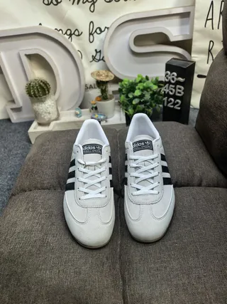 Adidas Spezial Black and White Suede Lifestyle Sneakers