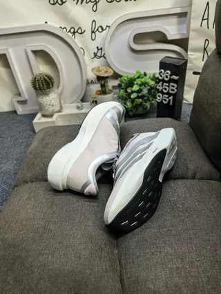 Adidas Pink Silver Laceless Slip-On Platform Sole Lifestyle Sneakers