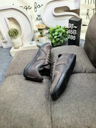 Adidas Brown Black Low-Top Cupsole Lifestyle Sneakers