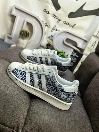 Stussy Beige Navy Low-Top Cupsole Lifestyle Sneakers