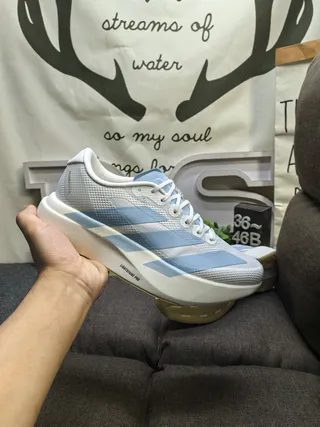 Adidas Lightstrike Pro White and Light Blue Lifestyle Sneakers