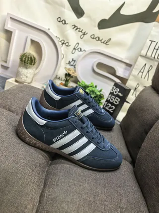Adidas Spezial Navy Blue and White Suede Lifestyle Sneakers