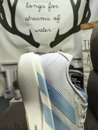 Adidas Lightstrike Pro White and Light Blue Lifestyle Sneakers