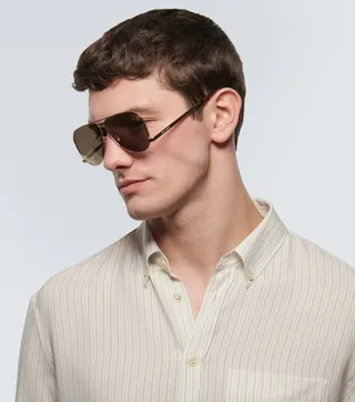 Red White Plaid Button-Up Shirt