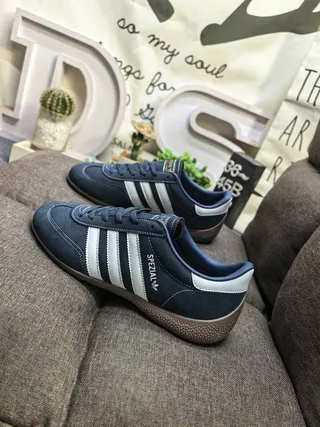Adidas Spezial Navy Blue and White Suede Lifestyle Sneakers