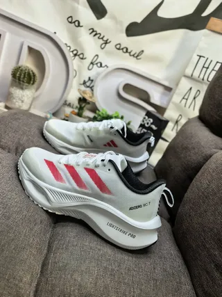 Adidas Adizero RC 1 White Red Black Running Shoes