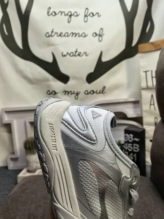 Salomon Gray White Mesh And Synthetic Overlay Upper Sculpted Wavy Midsole Lifestyle Sneakers