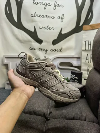 Adidas Gray Black Retro Runner Silhouette Mesh And Synthetic Overlays Chunky Sneakers