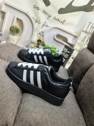 Adidas Superstar Black and White Lifestyle Sneakers
