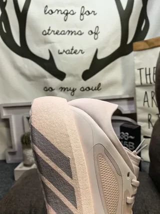 Adidas Beige Green Platform Sole Mesh Upper Chunky Sneakers