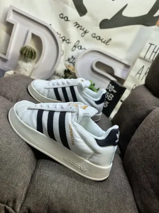 Adidas Superstar White and Black Lifestyle Sneakers