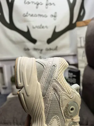 Adidas White Gray Midsole Mesh And Synthetic Overlay Construction Chunky Sneakers