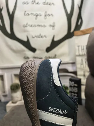 Adidas Spezial Navy Blue and White Suede Lifestyle Sneakers