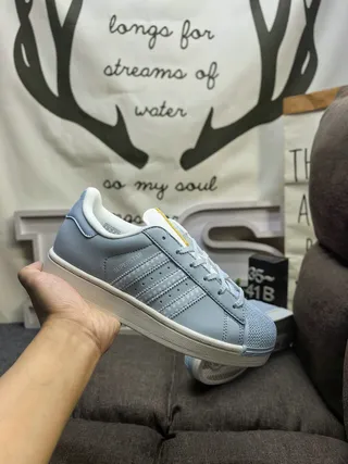 Adidas Superstar Light Blue Lifestyle Sneakers