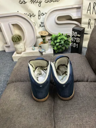 Brown Beige High-Top Leather Upper Ankle Boots
