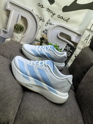 Adidas Lightstrike Pro White and Light Blue Lifestyle Sneakers