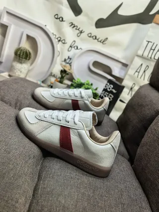 Adidas Spezial White and Beige Leather-Suede Lifestyle Sneakers