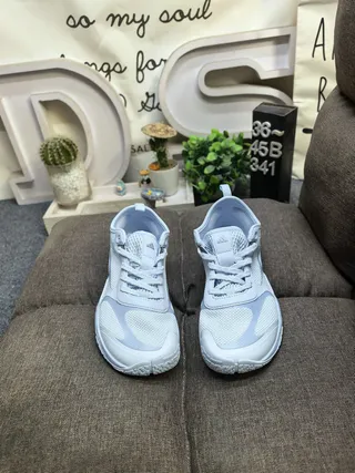 Salomon Gray White Mesh And Synthetic Overlay Upper Sculpted Wavy Midsole Lifestyle Sneakers