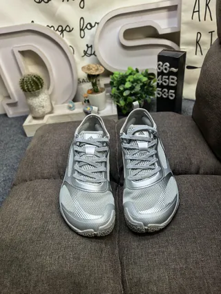 Adidas Lifestyle Sneaker Light Blue and White Mesh Low-Top Sneakers