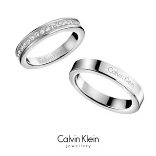 Calvin Klein Engraved Rose Gold Minimalist Ring