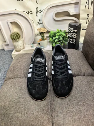 Adidas Spezial Black and White Suede Lifestyle Sneakers