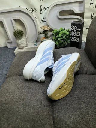 Adidas Lightstrike Pro White and Light Blue Lifestyle Sneakers