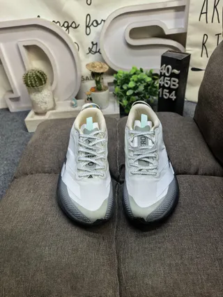 Adidas Beige Gray Engineered Mesh Upper Segmented Lightstrike Pro Midsole Lifestyle Sneakers