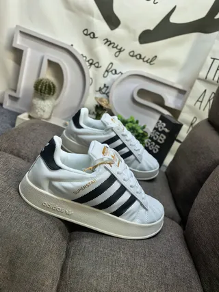 Adidas Superstar White and Black Lifestyle Sneakers