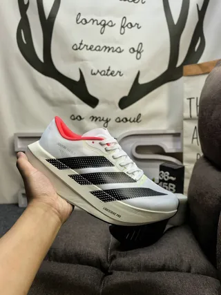 Adidas Adizero Evo SL 2 White Black Red Running Shoes