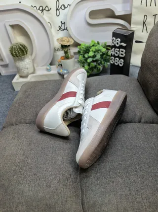 Adidas Spezial White and Beige Leather-Suede Lifestyle Sneakers