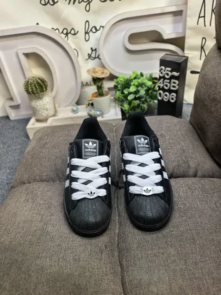 Adidas Superstar Black and White Lifestyle Sneakers