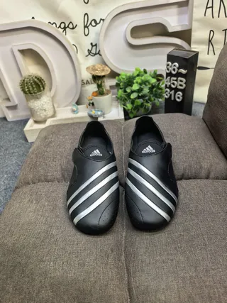 Adidas Slip-On Three-Stripe White and Blue Lifestyle Sneakers