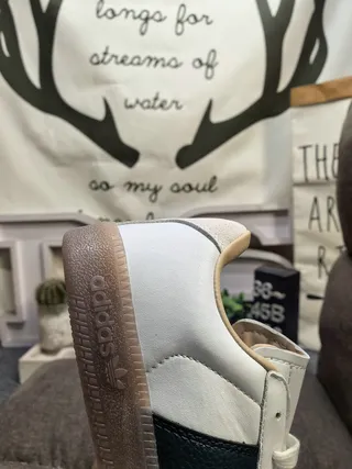 Adidas Spezial White and Beige Leather-Suede Lifestyle Sneakers