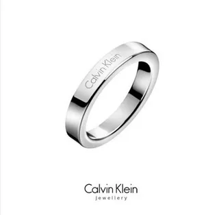 Calvin Klein Engraved Rose Gold Minimalist Ring