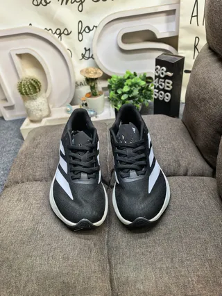 Adidas Blue Silver Engineered Mesh Upper Sculpted Dual-Density Midsole Running Shoes