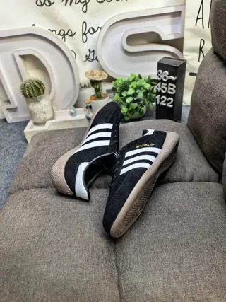 Adidas Spezial Black and White Suede Lifestyle Sneakers