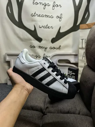 Adidas Superstar White and Black Lifestyle Sneakers