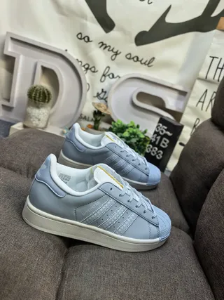 Adidas Superstar Light Blue Lifestyle Sneakers