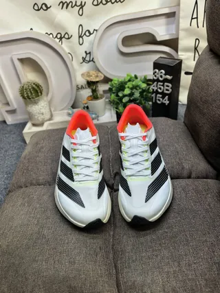 Adidas Adizero Evo SL 2 White Black Red Running Shoes