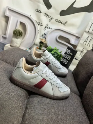 Adidas Spezial White and Beige Leather-Suede Lifestyle Sneakers