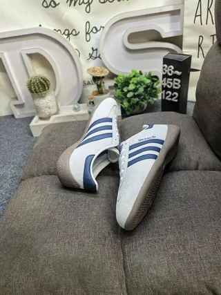 Adidas Spezial Navy Blue and White Suede Lifestyle Sneakers
