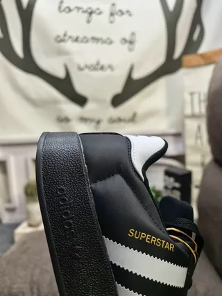 Adidas Superstar White and Black Lifestyle Sneakers