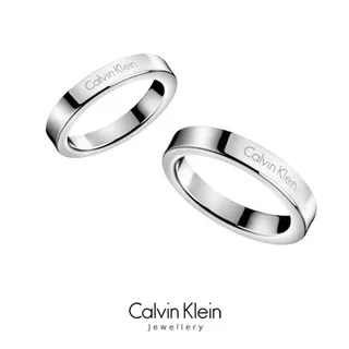 Calvin Klein Engraved Rose Gold Minimalist Ring
