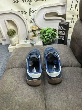 Adidas Spezial Navy Blue and White Suede Lifestyle Sneakers